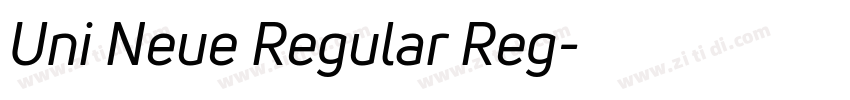 Uni Neue Regular Reg字体转换